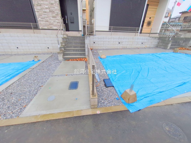 G00385851 千葉県市川市北方町４丁目 新築一戸建て 4999万円 土地面積134.12m² (約40.57坪) 建物面積104.95m² (約31.74坪) 間取り３ＬＤＫ 築年月2025年12月(築１年以内)【外観13】