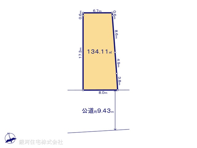 G00385852 千葉県市川市北方町４丁目 土地 3150万円【区画図】