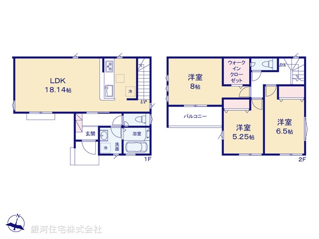 G00385995 埼玉県さいたま市浦和区木崎１丁目 新築一戸建て 4080万円【間取図】