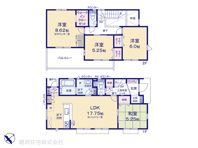G00386033 埼玉県鴻巣市天神５丁目 新築一戸建て 3890万円【間取図】