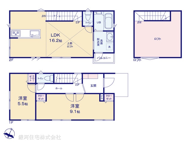 G00386157 神奈川県横浜市青葉区鴨志田町 新築一戸建て 4780万円【間取図】