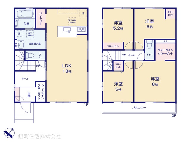 G00386233 埼玉県上尾市浅間台３丁目 新築一戸建て 4690万円【間取図】