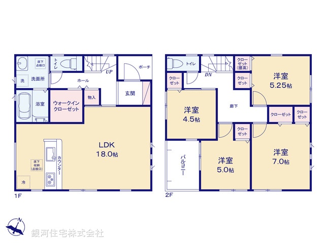 G00386300 埼玉県富士見市羽沢１丁目 新築一戸建て 4480万円【間取図】