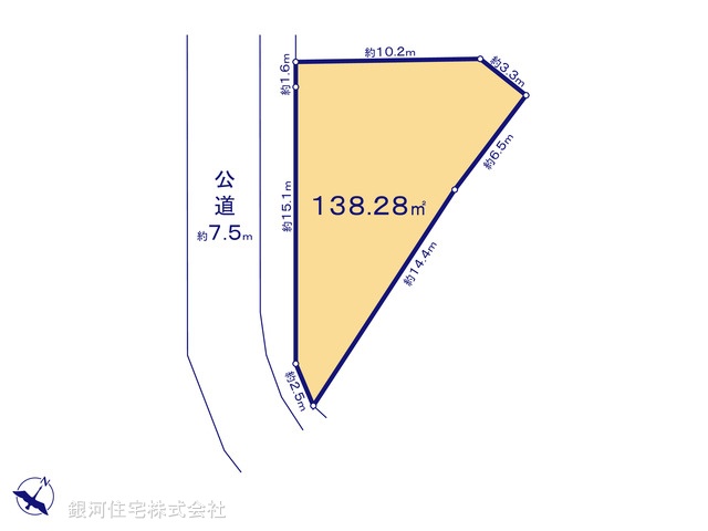 G00386376 神奈川県川崎市宮前区菅生ヶ丘 土地 2880万円【区画図】