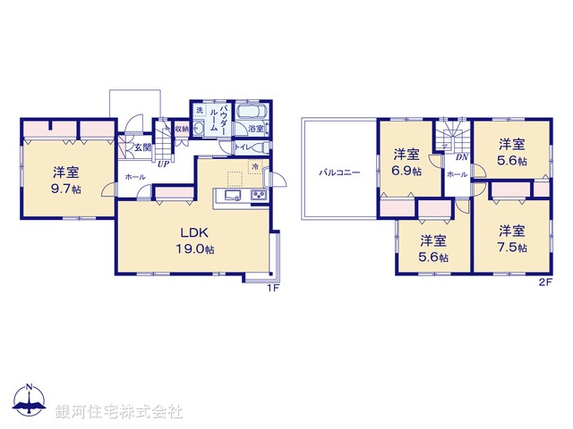 G00386378 神奈川県横浜市旭区上白根２丁目 中古一戸建て 3699万円【間取図】