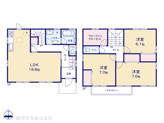 G00386389 神奈川県鎌倉市西鎌倉３丁目 中古一戸建て 6999万円【間取図】