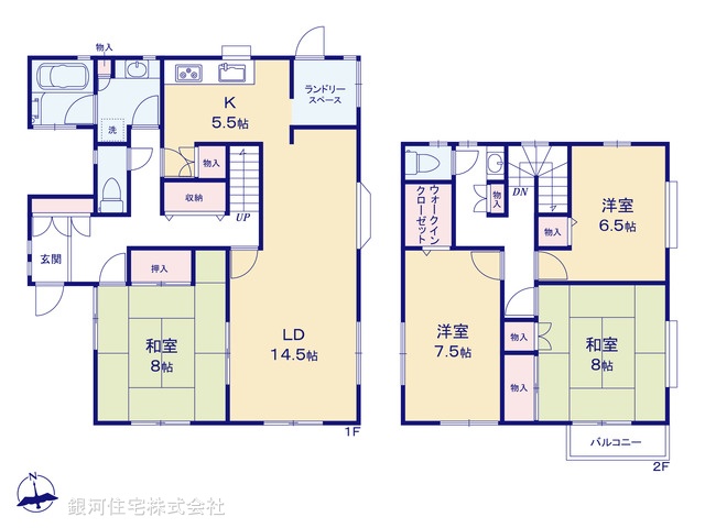 G00386565 千葉県印西市木下東３丁目 中古一戸建て 2299万円【間取図】