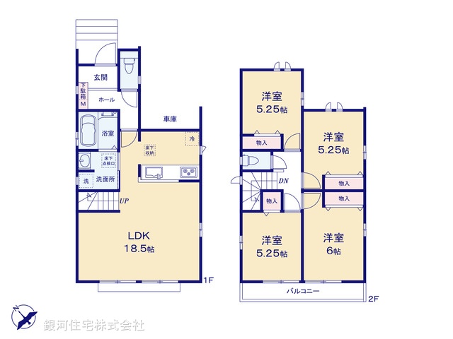 G00386596 東京都練馬区土支田３丁目 新築一戸建て 6990万円【間取図】