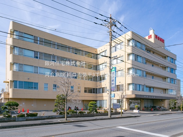 G00386740 埼玉県川口市弥平３丁目 新築一戸建て 4990万円 土地面積112.49m² (約34.02坪) 建物面積103.68m² (約31.36坪) 間取り４ＬＤＫ 築年月2025年12月(築１年以内)【周辺環境】河合病院