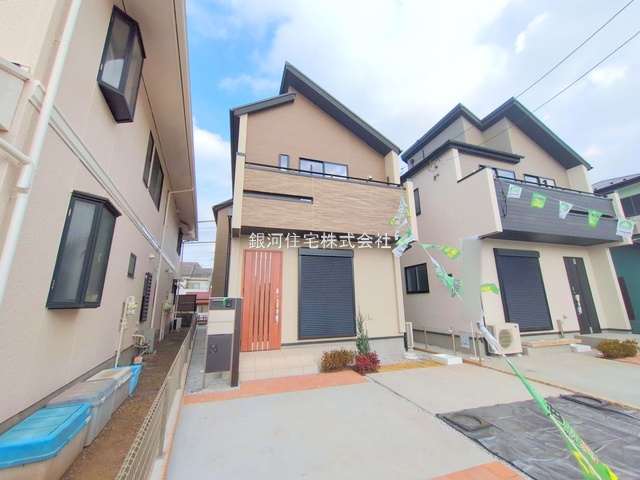 G00386742 東京都西東京市住吉町４丁目 新築一戸建て 7350万円 土地面積124.73m² (約37.73坪) 建物面積97.70m² (約29.55坪) 間取り４ＬＤＫ 築年月2025年11月(築１年以内)【外観2】