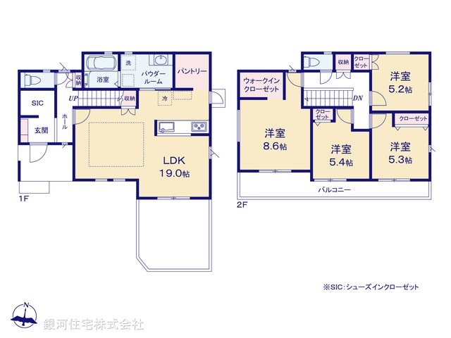G00386758 神奈川県横浜市金沢区六浦東３丁目 新築一戸建て 5980万円【間取図】
