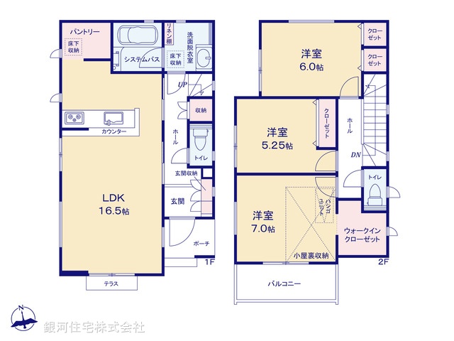 G00386766 神奈川県横浜市保土ヶ谷区法泉３丁目 新築一戸建て 3480万円【間取図】