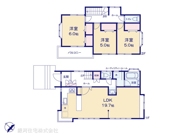 G00386781 神奈川県横浜市泉区和泉中央北１丁目 中古一戸建て 5499万円【間取図】