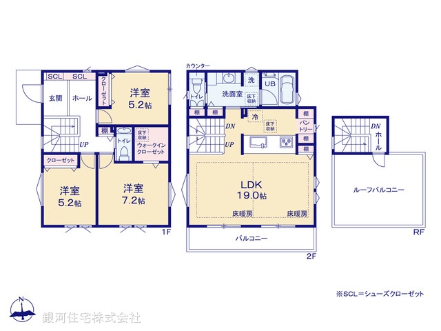 G00386952 神奈川県藤沢市片瀬山１丁目 新築一戸建て 8680万円【間取図】