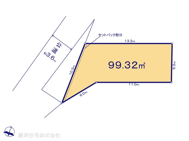 G00387058 神奈川県横須賀市上町３丁目 土地 2480万円【区画図】