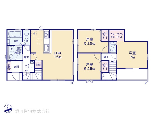 G00387089 千葉県千葉市花見川区瑞穂３丁目 新築一戸建て 4590万円【間取図】