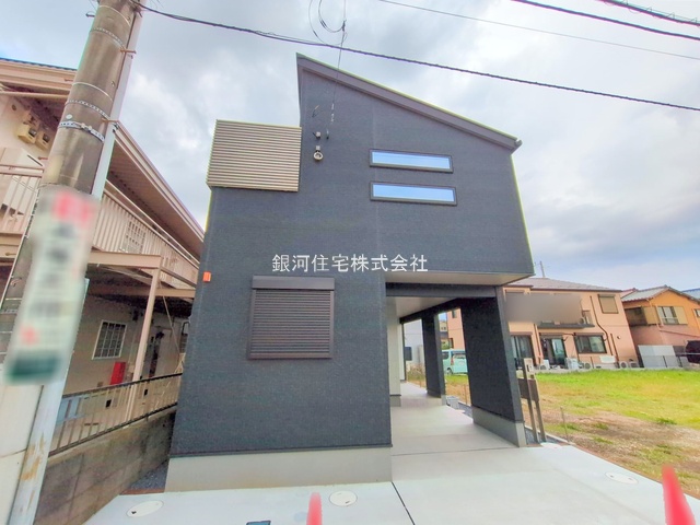 G00387107 千葉県千葉市稲毛区穴川町 新築一戸建て 4780万円 土地面積100.08m² (約30.27坪) 建物面積112.40m² (約34.00坪) 間取り３ＬＤＫ 築年月2025年06月(築１年以内)【外観5】