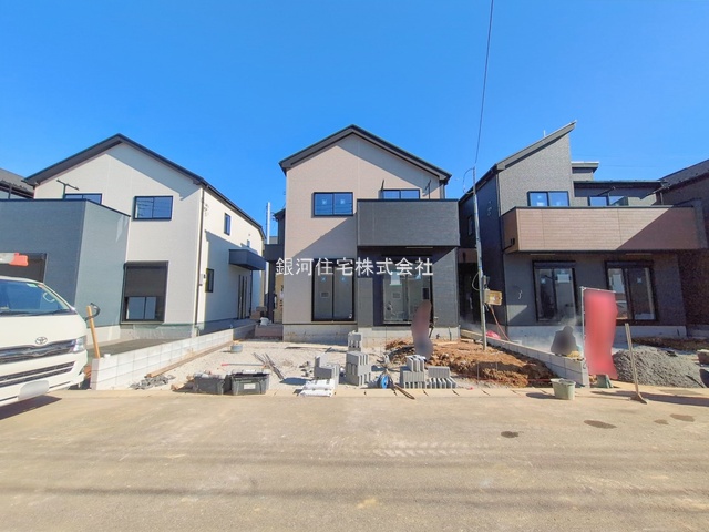 G00387117 千葉県船橋市松が丘１丁目 新築一戸建て 3490万円 土地面積120.27m² (約36.38坪) 建物面積97.91m² (約29.61坪) 間取り４ＬＤＫ 築年月2026年03月【外観2】