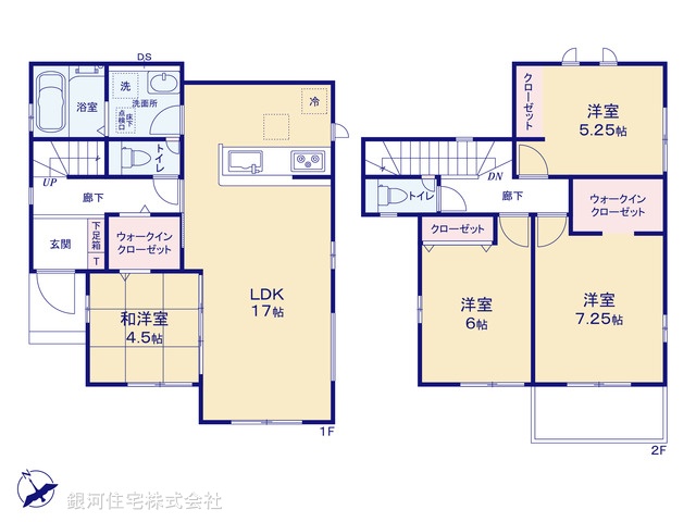 G00387117 千葉県船橋市松が丘１丁目 新築一戸建て 3690万円【間取図】