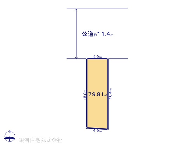 G00387164 東京都板橋区徳丸２丁目 土地 4980万円【区画図】
