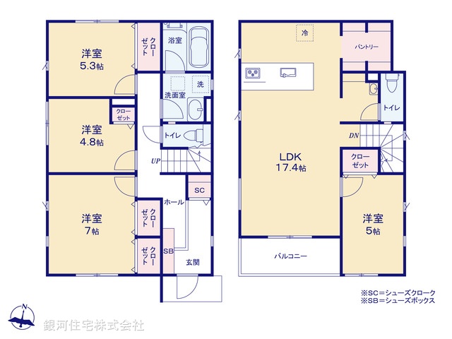 G00387219 神奈川県綾瀬市深谷上７丁目 新築一戸建て 3980万円【間取図】