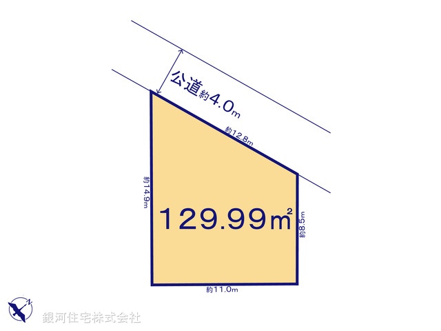 G00387277 千葉県松戸市仲井町１丁目 土地 4299万円【区画図】