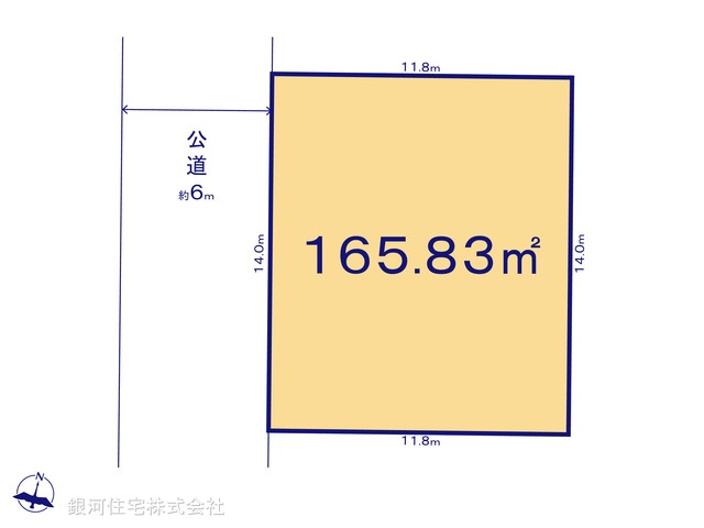 G00387283 千葉県千葉市緑区おゆみ野中央４丁目 土地 3480万円【区画図】