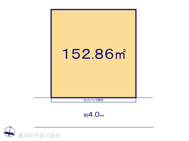 G00387346 神奈川県大和市南林間９丁目 土地 4430万円【区画図】