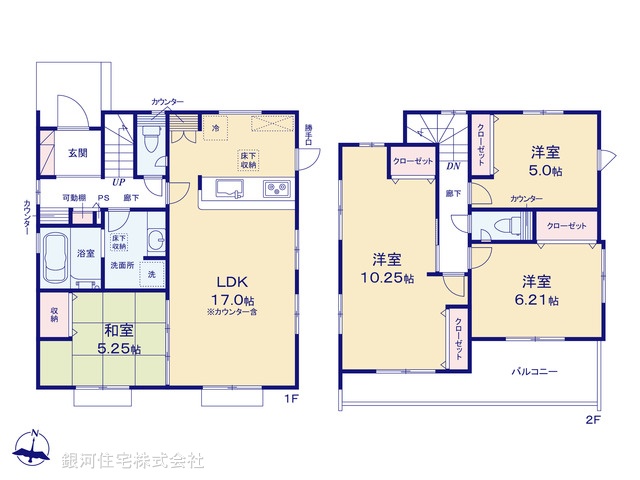 G00387371 埼玉県所沢市大字下富 新築一戸建て 4098万円【間取図】