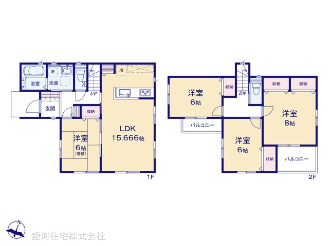 G00387386 神奈川県秦野市東田原 新築一戸建て 2690万円【間取図】