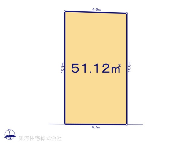 G00387491 東京都三鷹市牟礼１丁目 土地 2480万円【区画図】