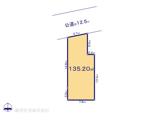 G00387529 神奈川県鎌倉市植木 土地 2780万円【区画図】