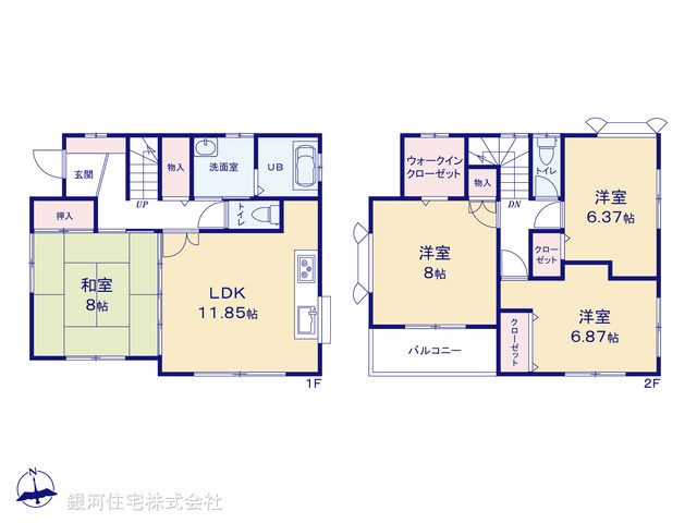 G00387540 千葉県市川市曽谷２丁目 中古一戸建て 2299万円【間取図】