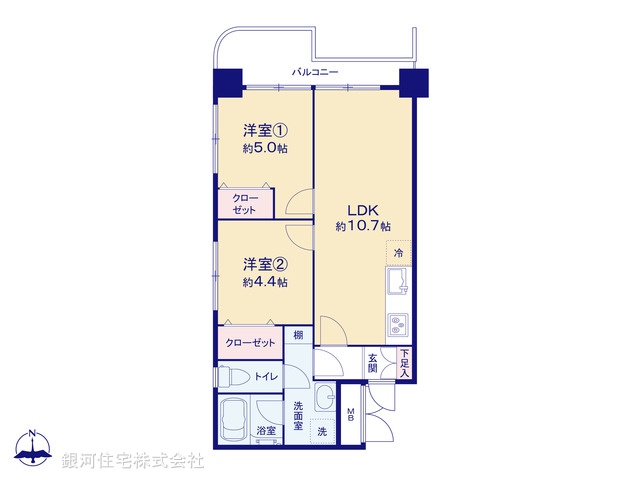 G00387635 東京都練馬区桜台４丁目 中古マンション 4180万円【間取図】