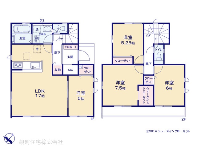 G00387667 千葉県佐倉市山崎 新築一戸建て 3390万円【間取図】