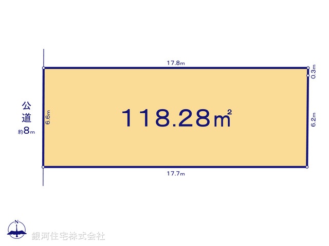 G00387736 千葉県松戸市三矢小台４丁目 土地 3380万円【区画図】