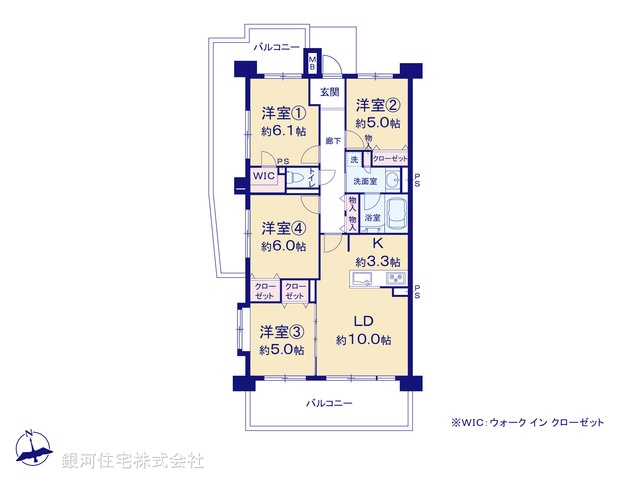 G00387771 埼玉県戸田市下前１丁目 中古マンション 5280万円【間取図】