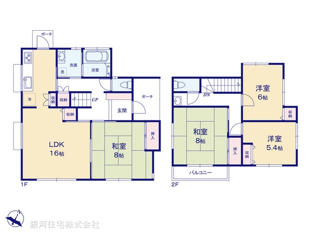G00387834 千葉県佐倉市六崎 中古一戸建て 1899万円【間取図】