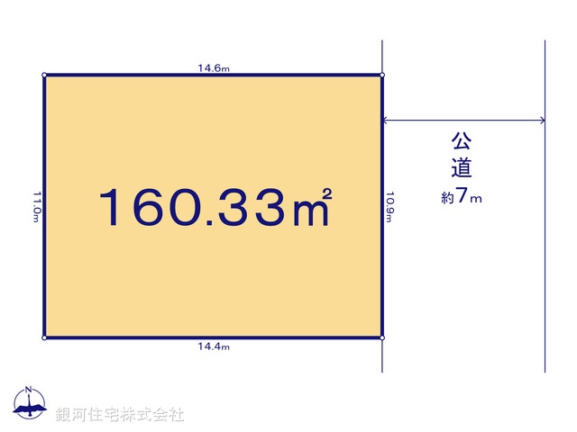 G00387876 神奈川県横須賀市鴨居２丁目 土地 1680万円【区画図】
