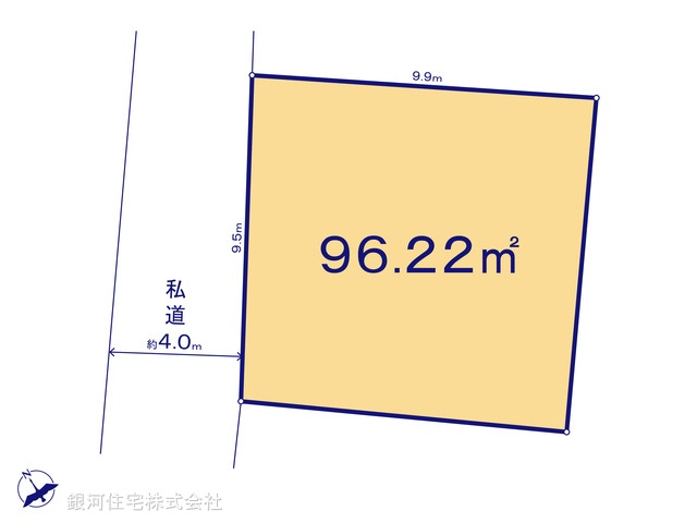 G00387877 埼玉県さいたま市見沼区大字中川 土地 1680万円【区画図】