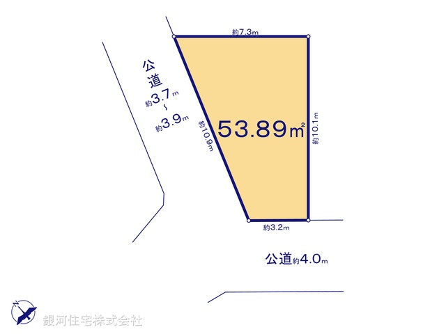 G00387884 神奈川県横浜市西区浅間町２丁目 土地 5180万円【区画図】