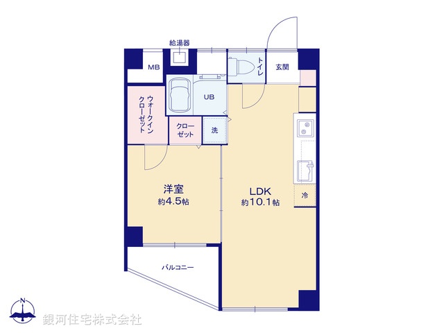 G00387906 神奈川県横浜市港北区菊名７丁目 中古マンション 1780万円【間取図】