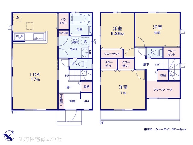 G00388016 千葉県船橋市三咲７丁目 新築一戸建て 3390万円【間取図】