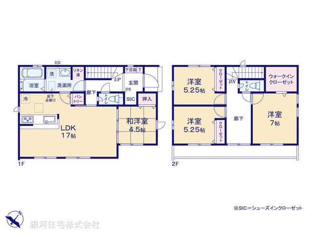 G00388020 千葉県船橋市三咲７丁目 新築一戸建て 3690万円【間取図】