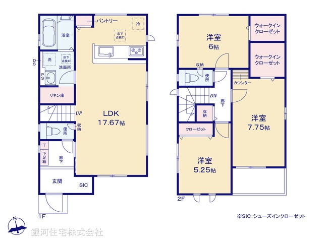 G00388026 千葉県千葉市緑区おゆみ野１丁目 新築一戸建て 4090万円【間取図】
