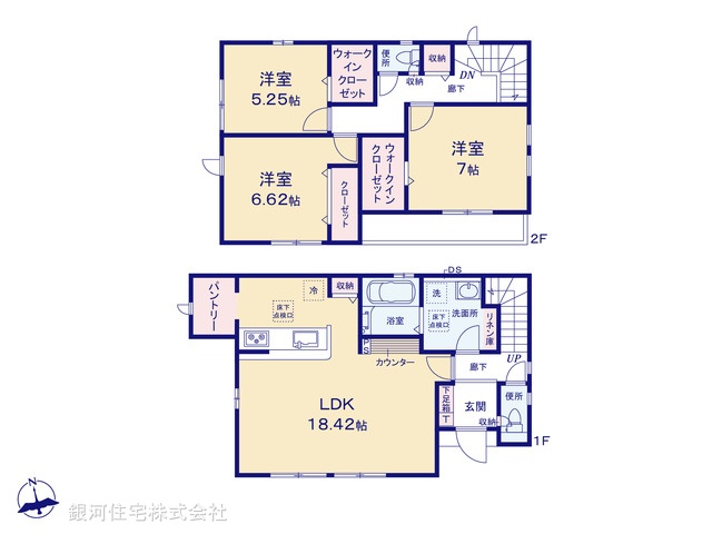 G00388027 千葉県千葉市緑区おゆみ野１丁目 新築一戸建て 4290万円【間取図】