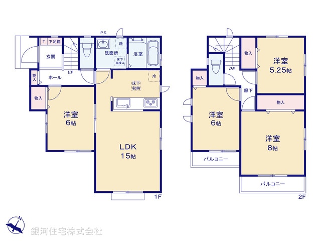 G00388038 千葉県千葉市中央区星久喜町 新築一戸建て 3490万円【間取図】