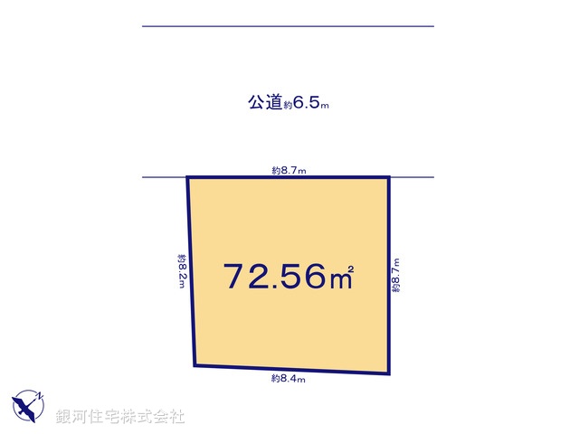 G00388078 神奈川県横浜市青葉区千草台 土地 3380万円【区画図】