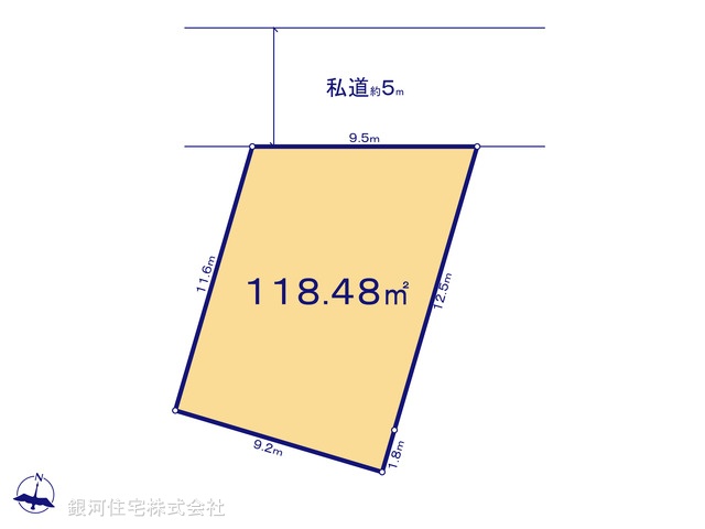 G00388107 千葉県柏市今谷上町 土地 3280万円【区画図】