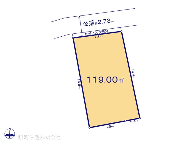 G00388170 東京都町田市本町田 土地 2090万円【区画図】